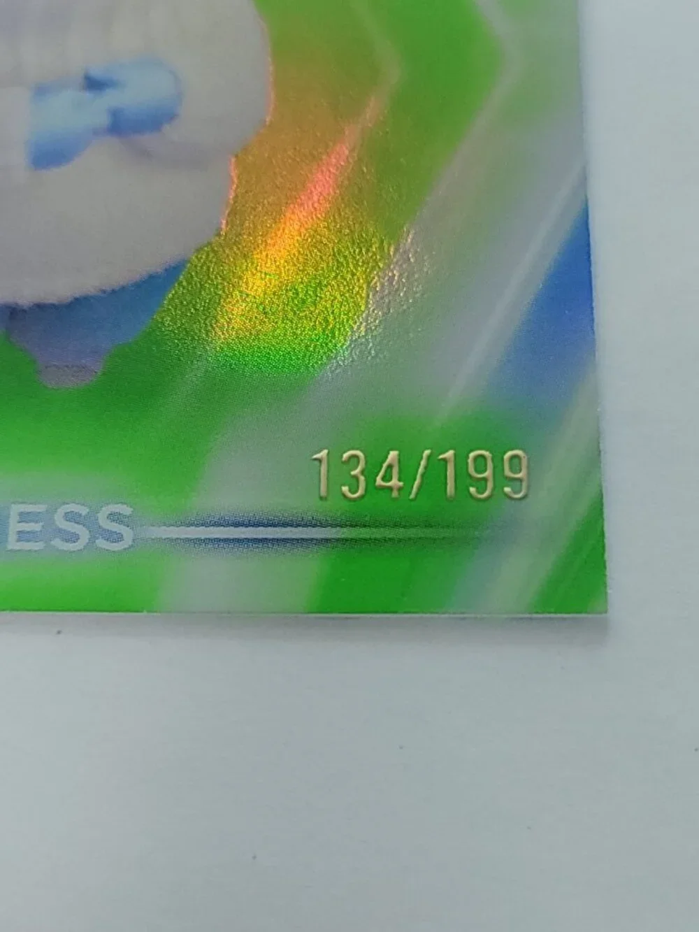 Sadness Topps 2026 Disney Neon Holo Parallel Refractor Limited 134/199 - Picture 2 of 4